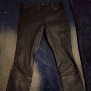 Theory lambskin leather pants